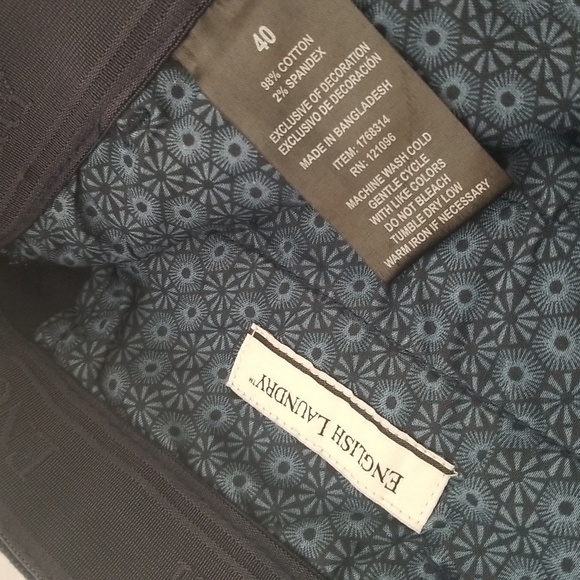 ENGLISH LAUNDRY MENS FLAT FRONT SHORTS (NWT) COLOR DARK BLUE SZ: 40 9" INSEAM - Picture 3 of 6